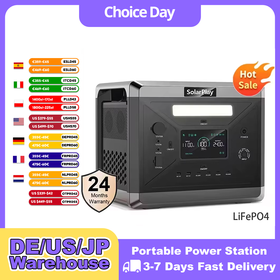 Solar Emergency Charger - SOLARPLAY Tragbare Powerstation Q2501 für Camping