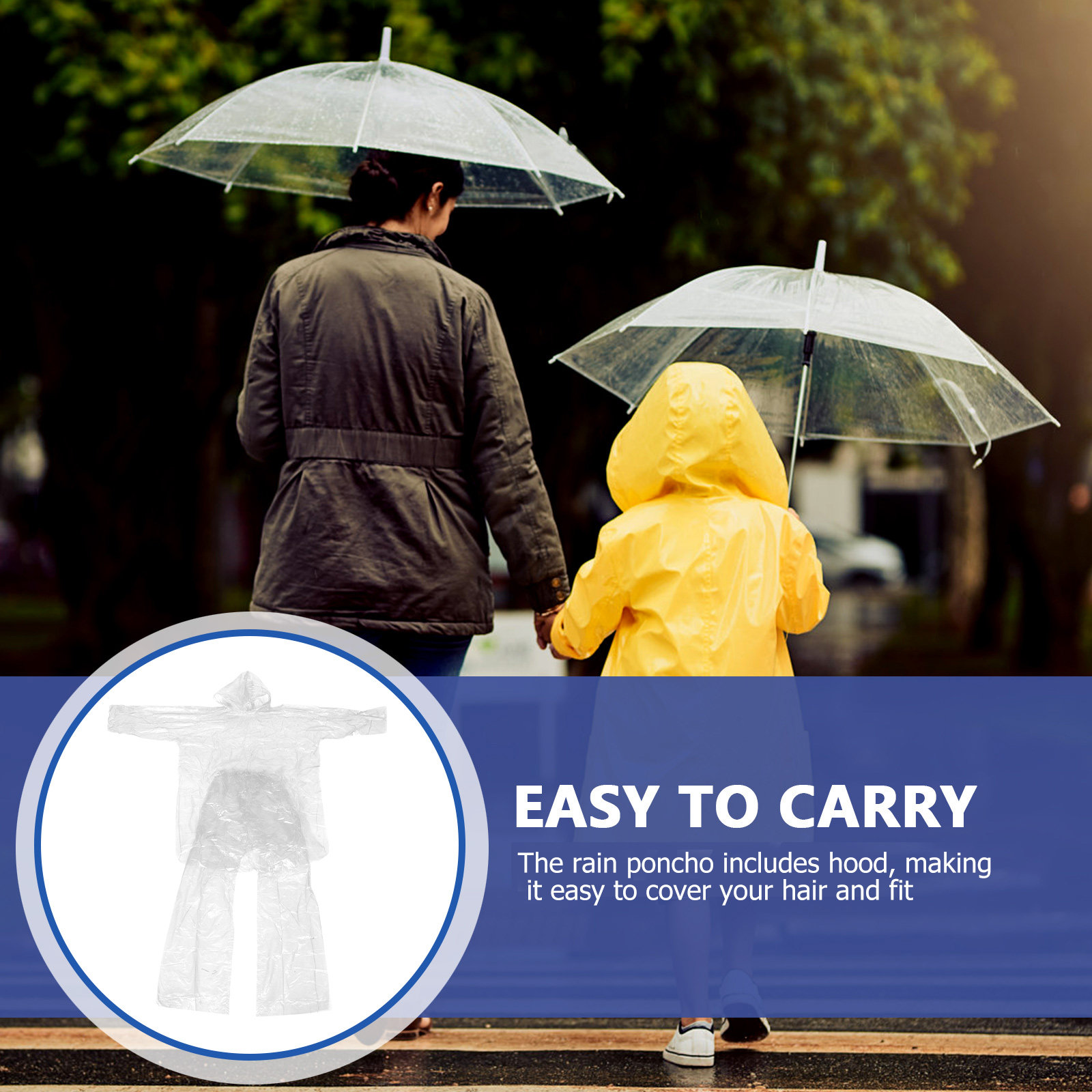 Kapuzen-Regenponcho-Set, wasse – Emergency Poncho Rain Bewertung und Preis