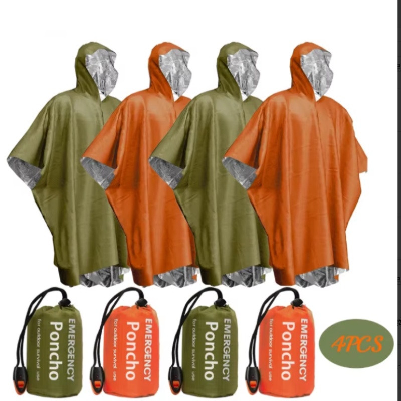 Tragbarer Notfallponcho 4-teil – Survival Blanket Reflective Bewertung und Preis